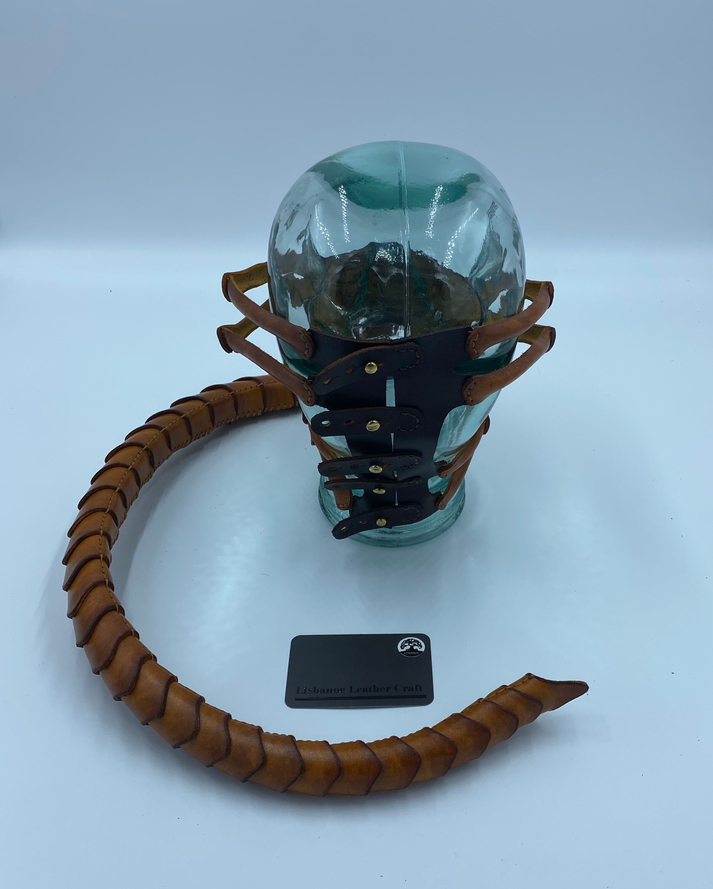 Leather Face hugger mask Etsy