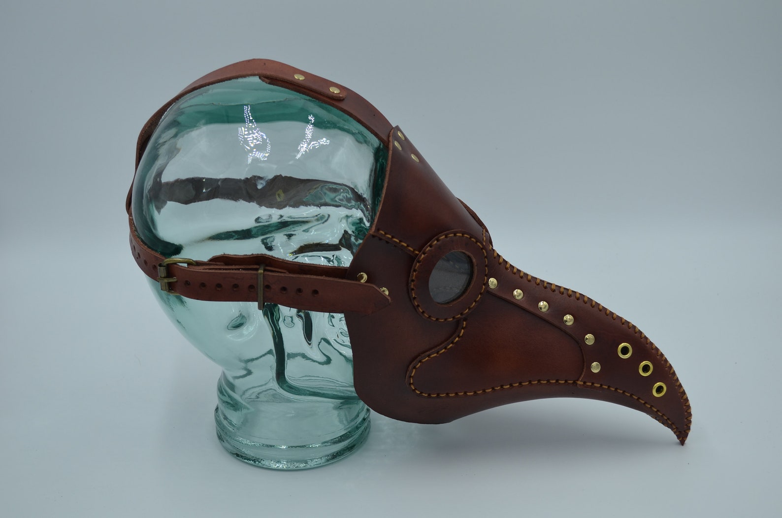 Plague Doctor Mask Real Genuine 100 Leather. Masquerade Etsy