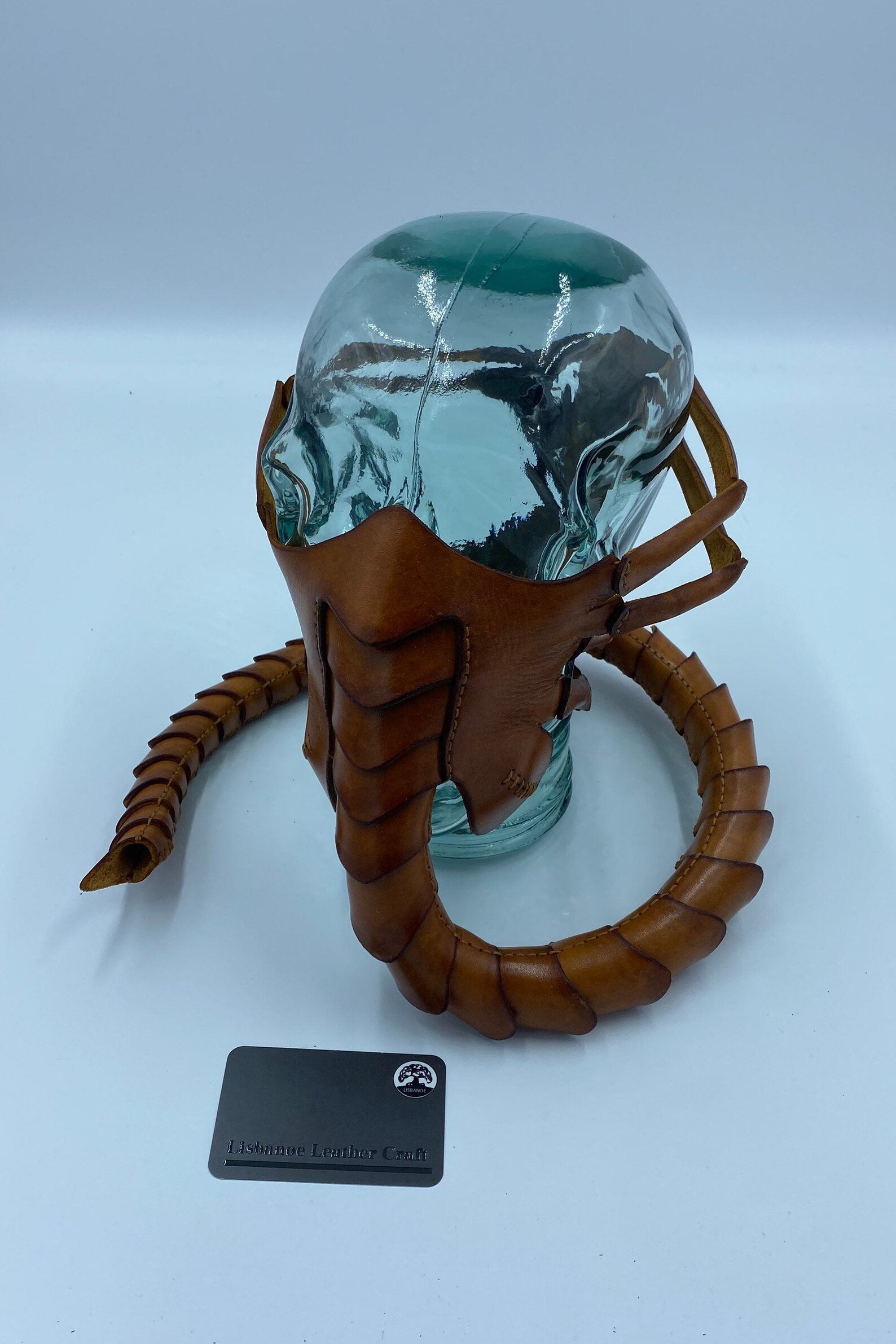 Leather Face hugger mask Etsy