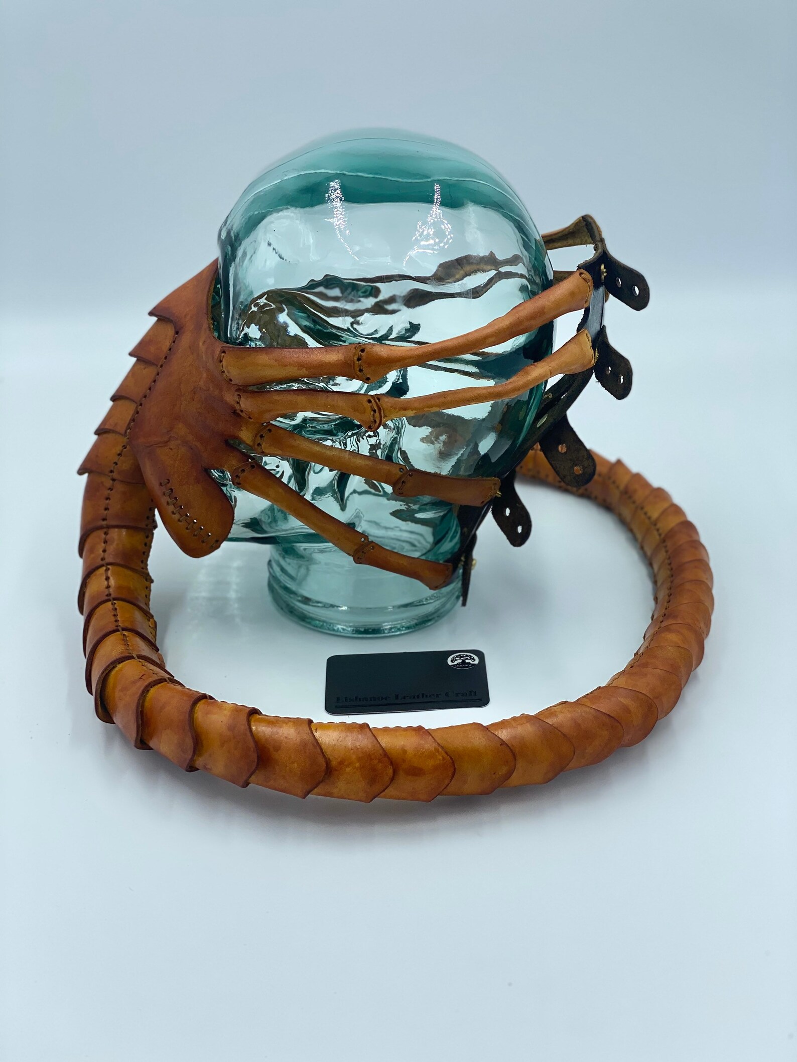 Leather Face hugger mask Etsy