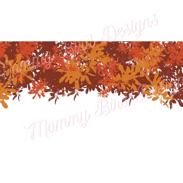 Autumn Leaves border, PNG for DIY invitations for making save the date, fall season graphics, clip art, red orange brown