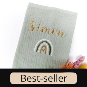 Personalized health book protector, embroidered first name