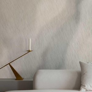 Beige Abstract Silk Texture Wallpaper Roll, Neutral Minimal Interior Decor, 1-101-2 immagine 2