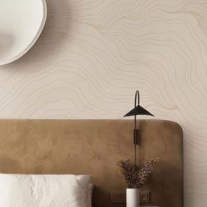 Carta da parati con linee di punti, carta da parati astratta con linee, carta da parati a strisce, carta da parati con linee tradizionali o rimovibili, senza vinile, atossica
