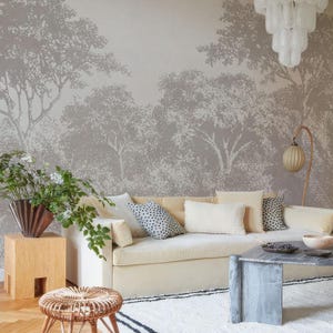Tree wall mural, Scenic painting, Removable or regular wallpaper, Living Room Wallpaper, Lobby Wallpaper, Cafe Wallpaper Mural, 5-170-color1
