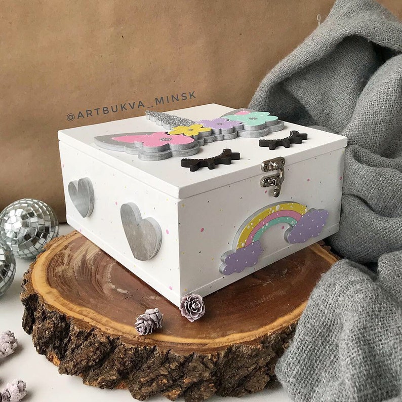 unicorn toy storage box