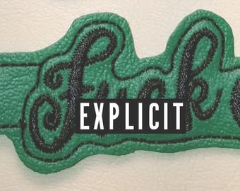 F*ck Off Keychain-Black/Green