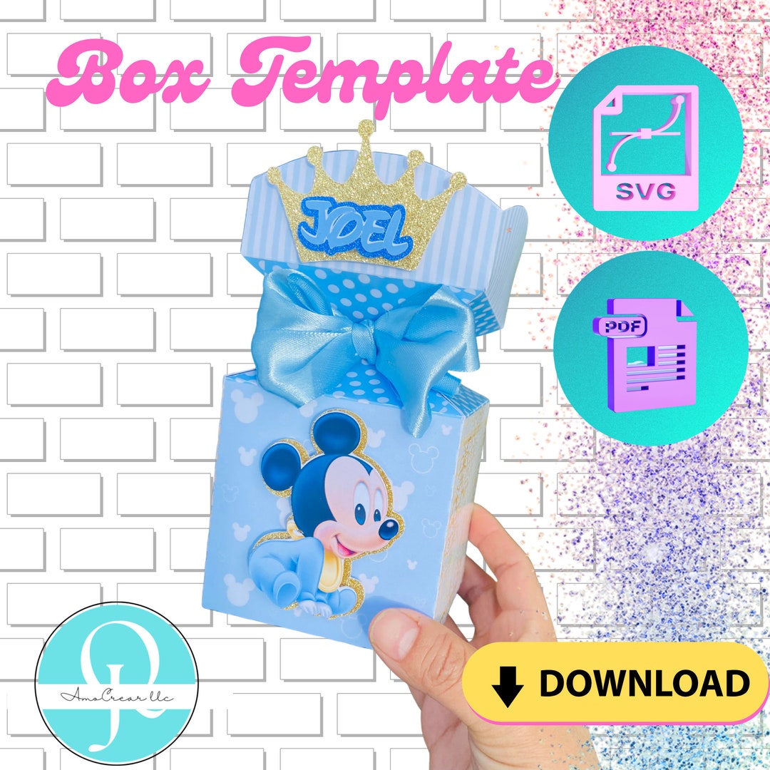 Candy Box Free Design in PDF SVG File Cricut Silhouette Studio Scan Cut