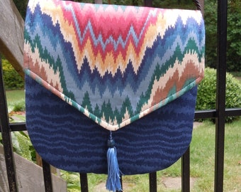 Blue crossbody purse. Shoulder bag, Cell phone bag, Ladies pocketbook