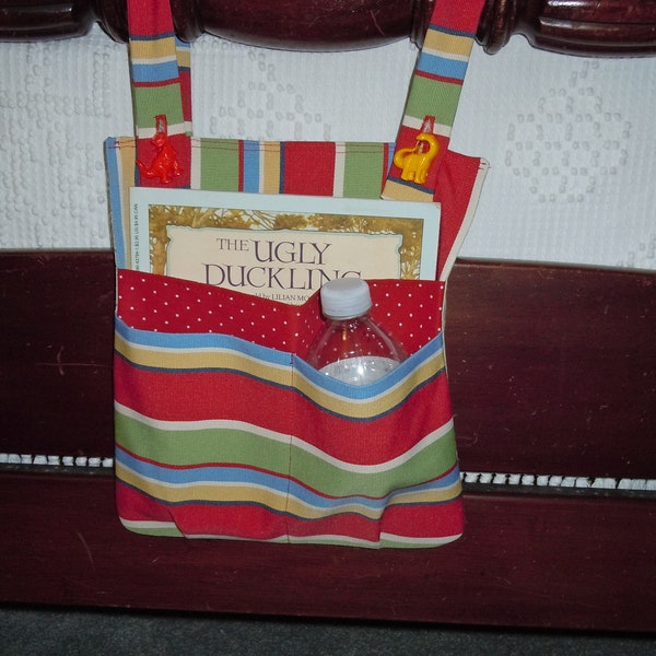 Child's bed caddy, Bunkbed pockets, Book and toy holder