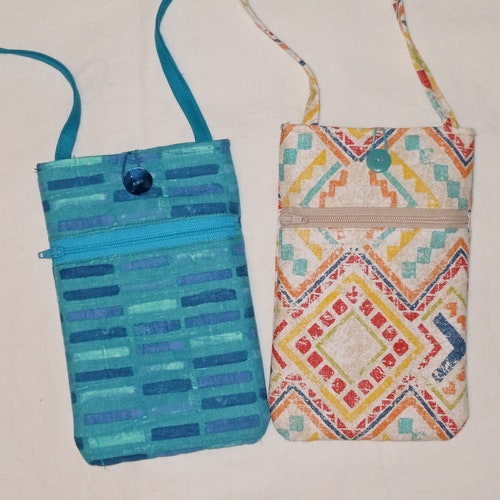 Small Crossbody Cell Phone Pouch With Shoulder Strap Hands - Etsy