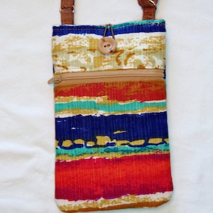 Crossbody cell phone bag, Cell phone purse, Small shoulder bag, Iphone carrier, Great gift