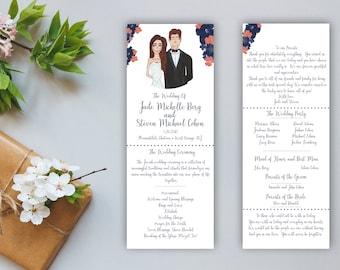 wedding programs personally sami illustrations