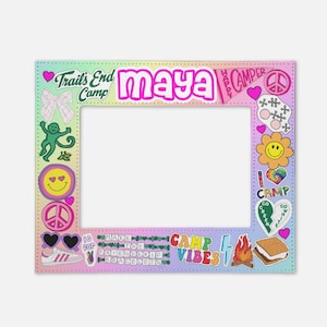 Camp Picture Frame | All Summer Camps | 5x7 | Custom | Personalized | Camp Essentials | Welcome Home Gift | Bunk Junk | Visiting Day Gift