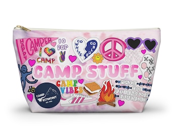 Personalized Camp Large Pouch | Choose Your Design | All Summer Camps | Add Your Favorites | Personalized | Visiting Day Gift