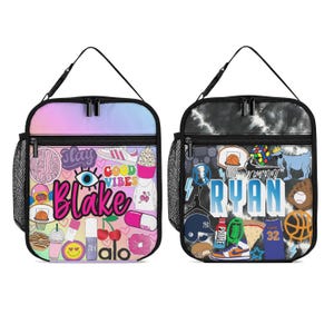 Favorite Things Insulated Lunch Box | Custom | Personalized | Back To School | All About Me | Add Your Favorites | Personalized Lunch Bag