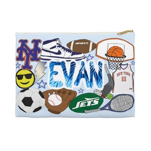 Sports Pencil Case | Favorite Sports & Teams | Custom | Personalized | Back To School | Personalized Pencil Case | Boy Gift