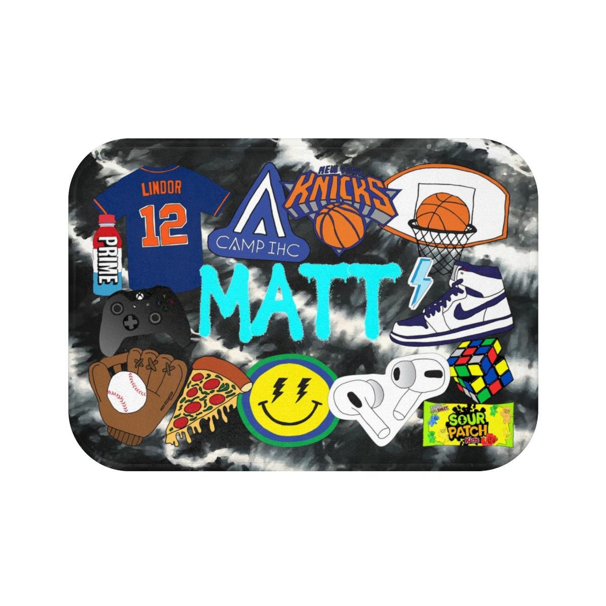 Favorite Things Floor Mat | All About Me | Custom | Personalized | Camp ...