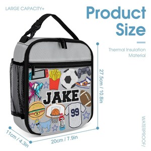 Favorite Things Insulated Lunch Box | Custom | Personalized | Back To School | All About Me | Add Your Favorites | Personalized Lunch Bag immagine 7