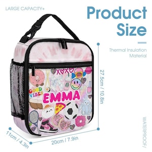 Favorite Things Insulated Lunch Box | Custom | Personalized | Back To School | All About Me | Add Your Favorites | Personalized Lunch Bag immagine 5