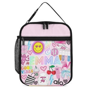 Preppy Girl Insulated Lunch Box | Preppy | Custom | Personalized | Back To School | Personalized Lunch Bag | Back To School Gift