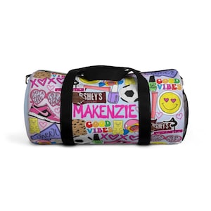 Favorite Things Duffel Bag | All About Me | Custom | Personalized | Travel Bag | Camp | Personalized Duffel Bag | Gifts For Girls