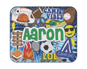 Camp Outdoor Blanket For Any Summer Camp | Custom | Personalized | Camp Essentials | Bunk Junk | Favorite Things Blanket | Visiting Day Gift