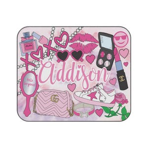 Girly Girl Outdoor Picnic Blanket | Fashion Vibes | Custom | Personalized Blanket | Picnic Blanket | Waterproof Blanket | Girls Gift