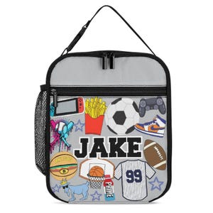 Favorite Things Insulated Lunch Box | Custom | Personalized | Back To School | All About Me | Add Your Favorites | Personalized Lunch Bag immagine 3