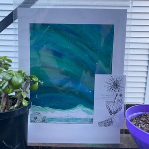 Northern Lights Igloo Print