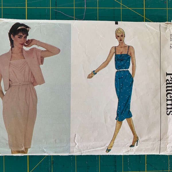 Vintage Sewing Pattern Vogue 7692 Early 80's Dress and Jacket