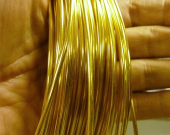 Unplated  Brass Round Wire 1,2 - 2,5 - 3,0 mm x 1000,0 mm Jewelry Making / Wire Craft