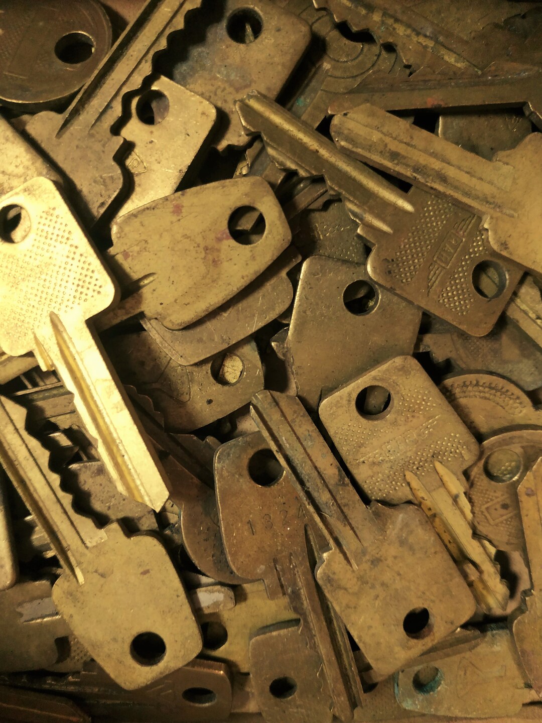 Vintage Brass Keys Lot of 12 Assorted Brass Keys for Jewelry Etsy