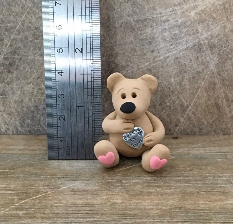 Love Bear clay figure love token valentine Mother\u2019s Day gift birthday gift