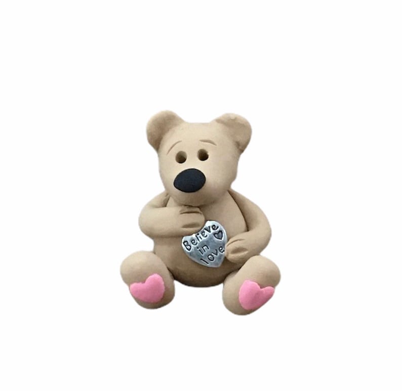 Love Bear clay figure love token valentine Mother\u2019s Day gift birthday gift