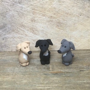 Whippet greyhound clay figure dog lovers gift dog model