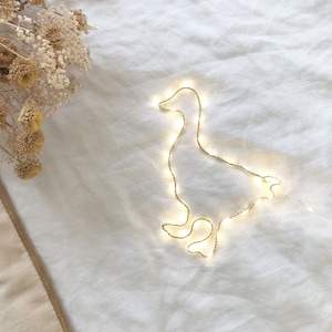 Luminosa, ganso, luz nocturna infantil, decoración de pared, habitación bebe, animales de granja, luz portátil, regalo nacimiento, niño, pato