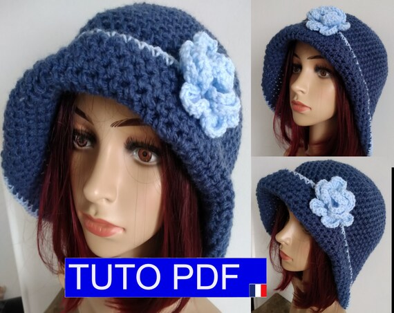 Cappello all'uncinetto in pura lana Merino irrestringibile - Donna Cappello all'uncinetto in pura lana Merino irrestringibile - Donna