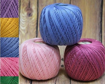 100% Cotton YarnArt Lily mercerized cotton summer soft yarn super fine yarn 3 ply lace yarn baby cotton yarn pure cotton crochet thread