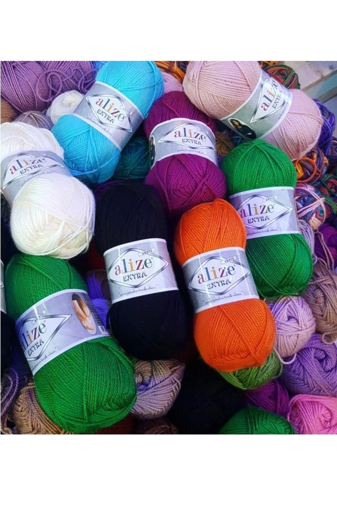 Alize Extra Soft Acrylic Warm Winter Yarn Hypoallergenic Yarn Blend ...