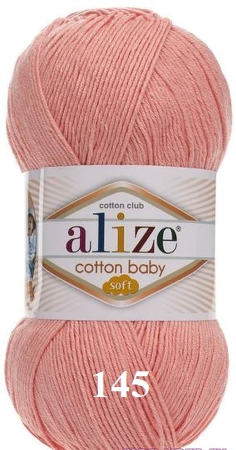 Baby cotton yarn Alize Cotton Baby Soft yarn blend cotton yarn Etsy