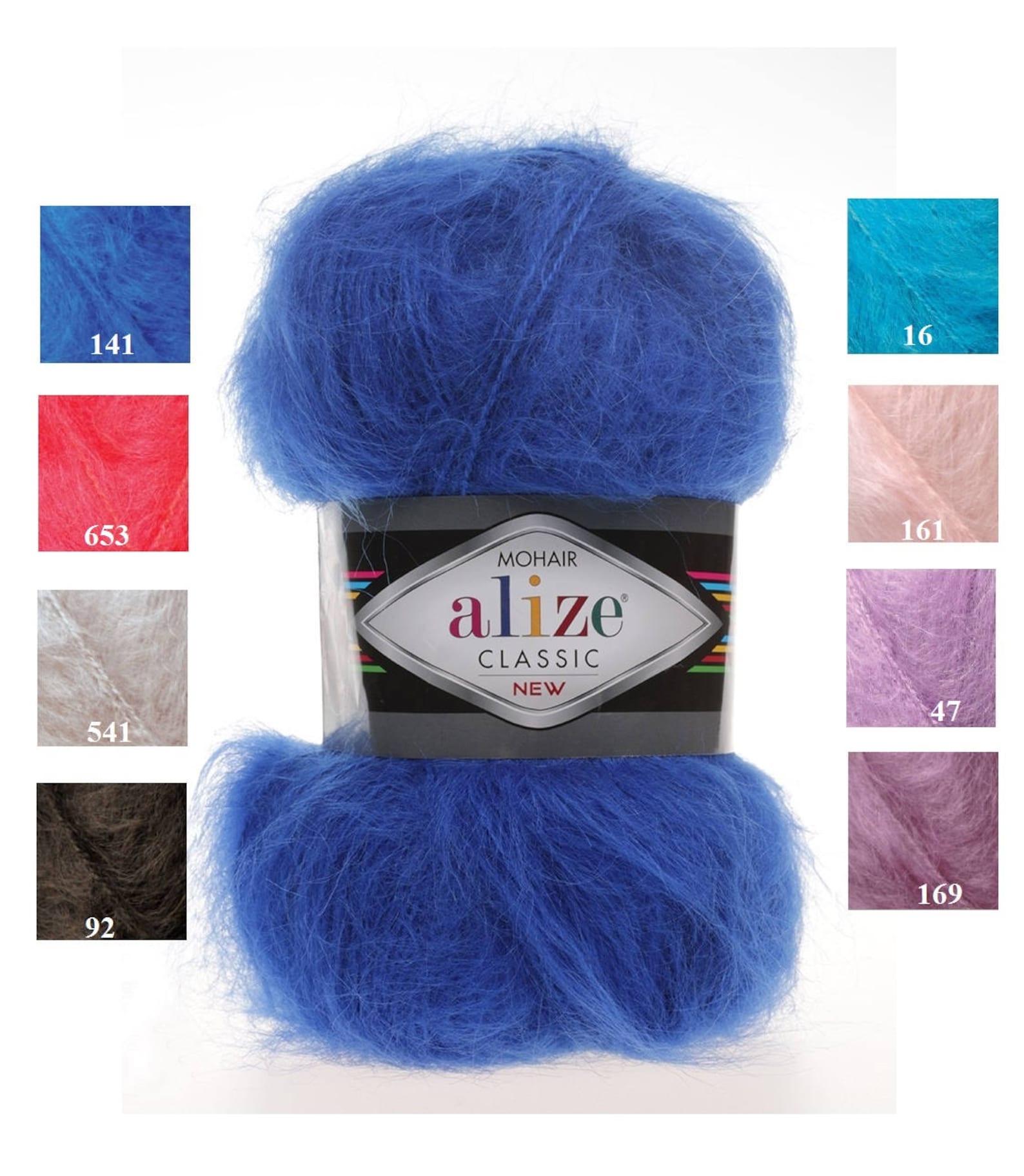 Alize MOHAIR CLASSIC new blend mohair yarn winter soft yarn Etsy