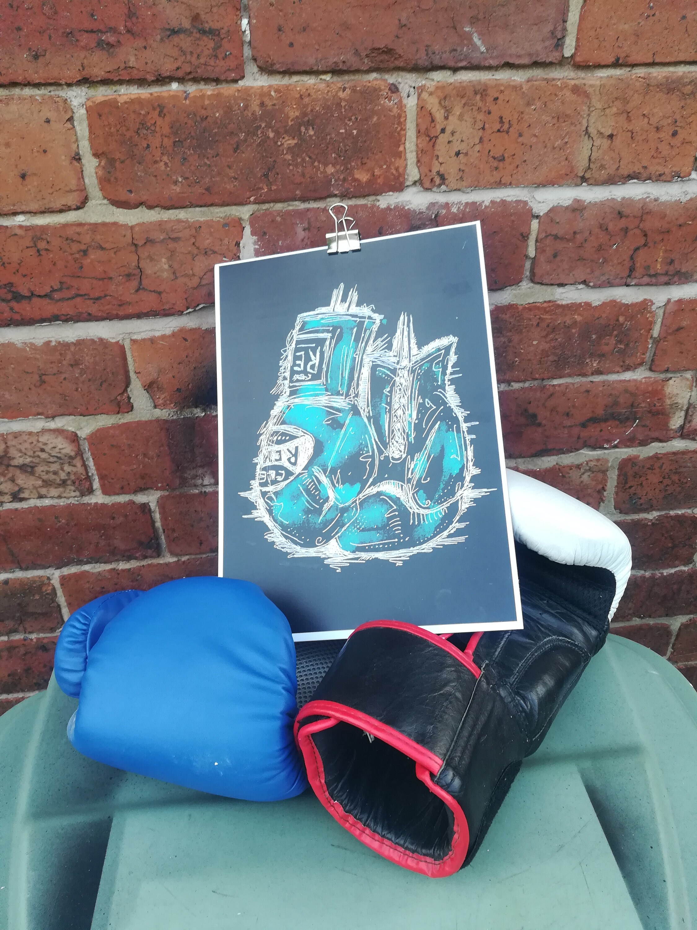 Cleyto Reyes Boxing Gloves. Art Print Poster. Boxer. Wall Art. Etsy