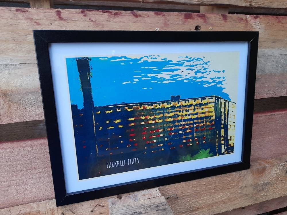 Park Hill Flats Sheffield Art Work. A4 Digital Print. Etsy UK