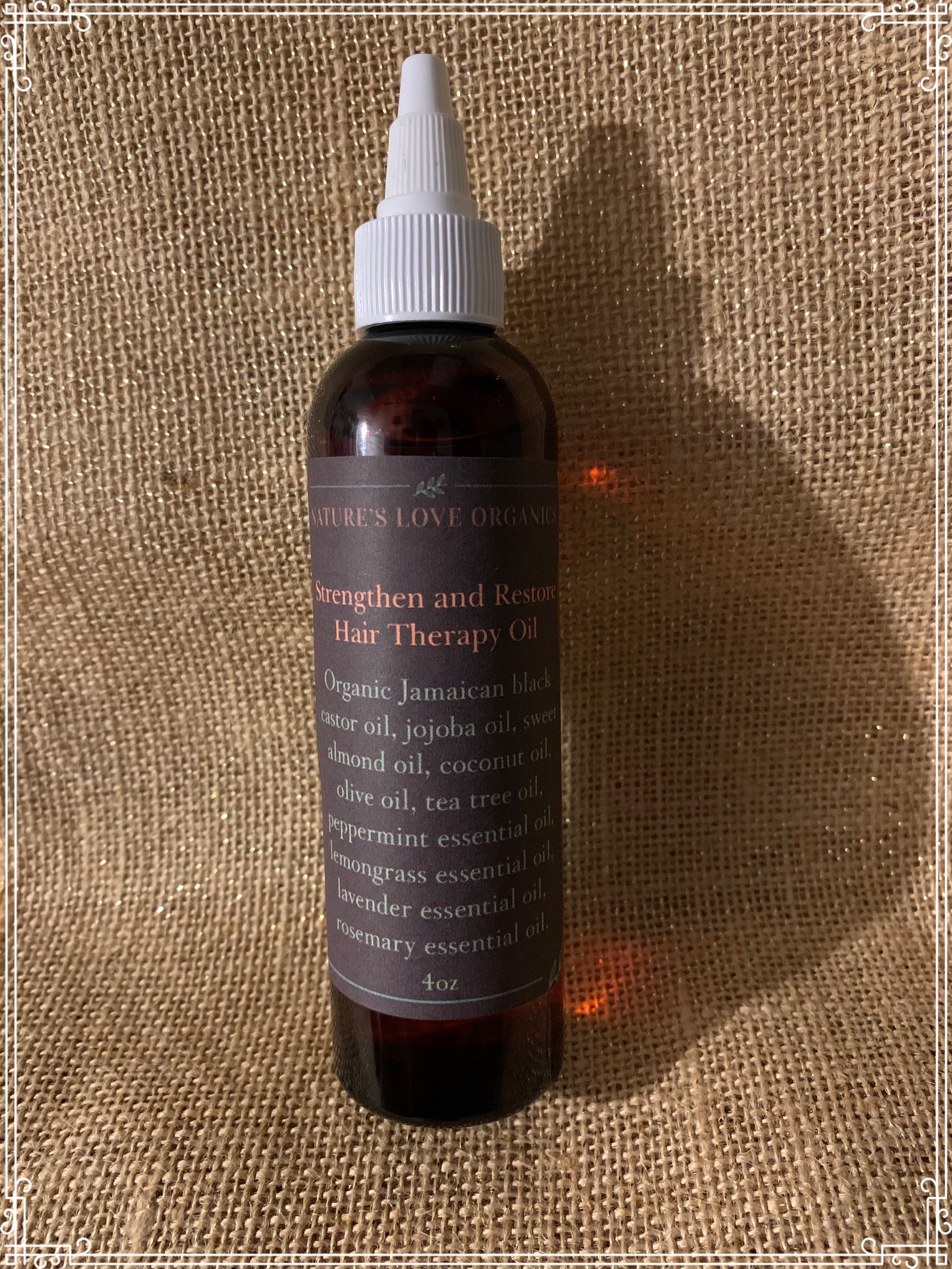Strengthen and Restore Hair Therapy Oil Etsy