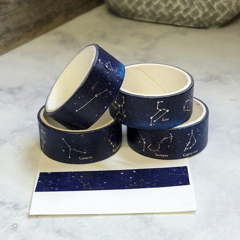 Star Sign Astrology Washi Tape for Journals, Scrapbook, Junk Journals ...
