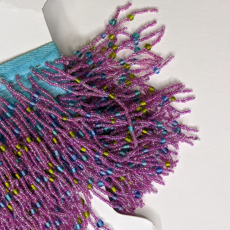 Beaded Fringe 3 long by the Yard Trim Vintage Trims Etsy