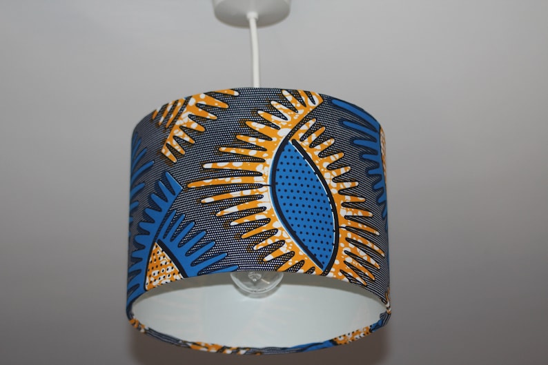 Lampshade African fabric lamp shade ankara lampshade drum Etsy