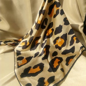 BROWN HEAD SCARF, Square Scarf 27”x27” Bandana, Head Wrap, Neckerchief, Silk Scarf, Polyester Scarves, Summer Wrap, Handkerchief, Neck Scarf