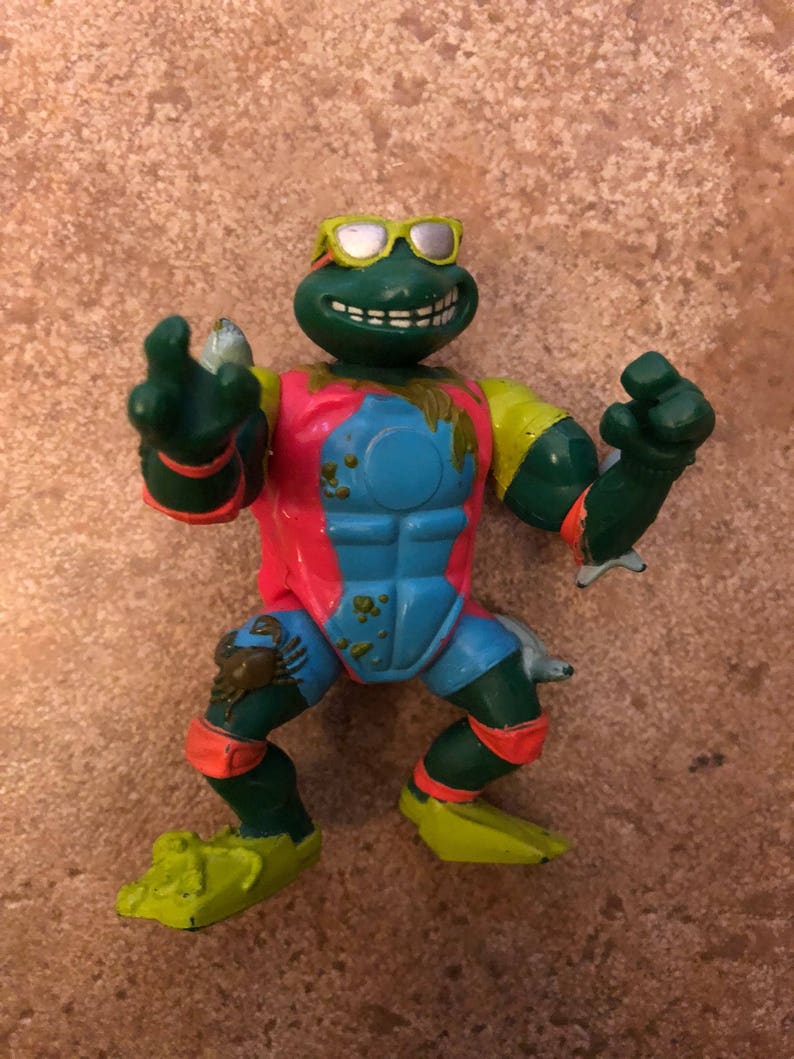 Mike the Sewer Surfer w// Belt Teenage Mutant Ninja Turtles Action Figure 1990